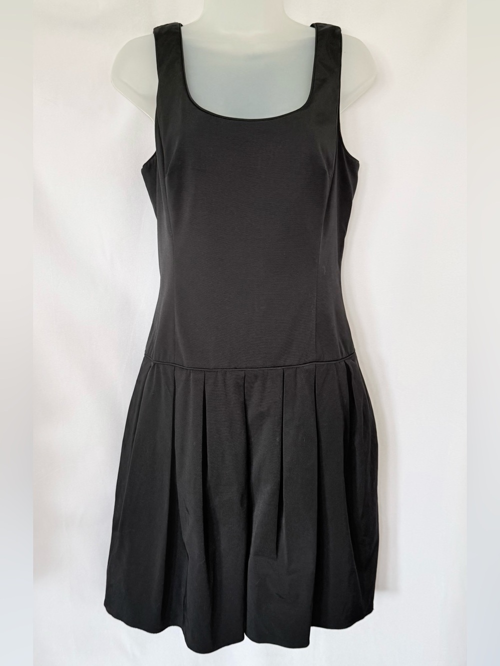 “David Dixon” Black Sleeveless Dress with Pockets - Women’s Size 10 - Made in 🇨🇦